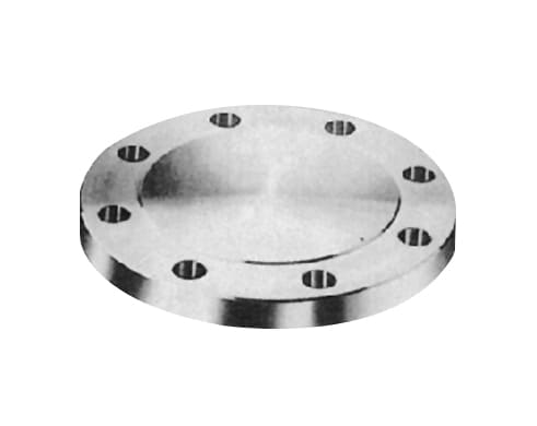 flange cego para tubulação industrial